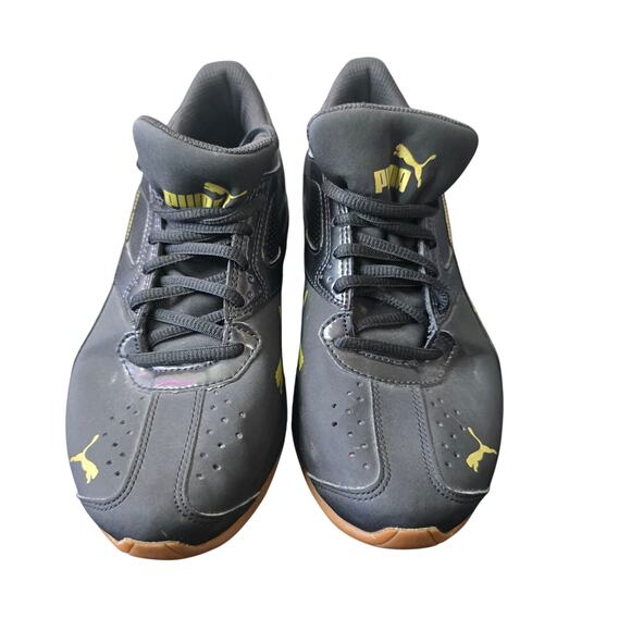 Puma Women's Black/Gold Tazon 6 Running Shoe Sz 8 - Picture 1 of 9